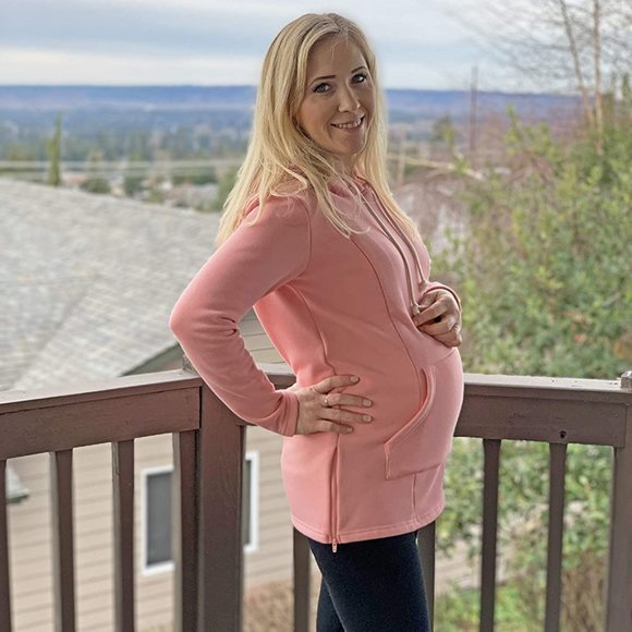 NWT Bearsland Maternity Nursing Sweatshirt Hoodie - Picture 5 of 15